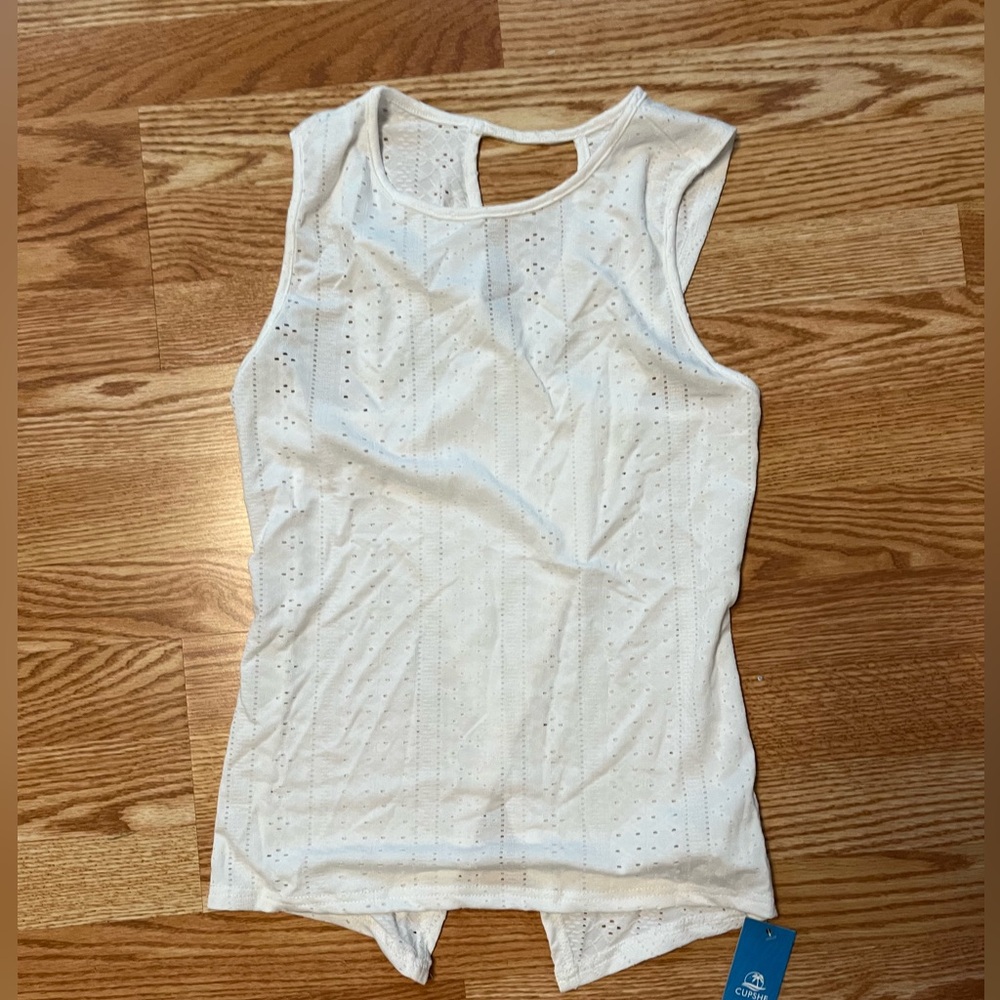 White open back top